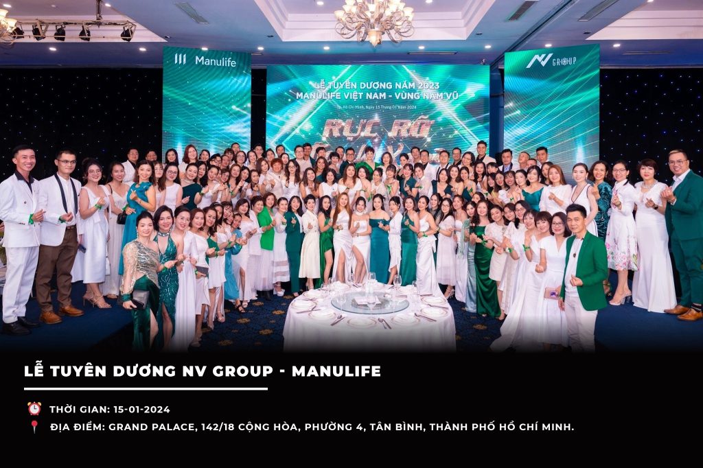 Golden Smile Event tổ chức thành công lễ Tuyên Dương NV Group - Manulife